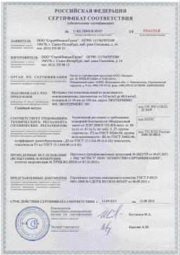 2016.05.16 Глазов - СтройФинасГрупп. Материал теплоизоляционный из напыляемого пенополиуретана марок ЭКОТЕРМИКС 300, 600. ГОСТ 30244-94